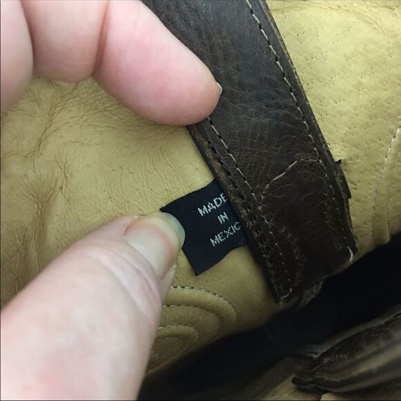 Justin Apache snip toe leather cowboy boots - Picture 9 of 9